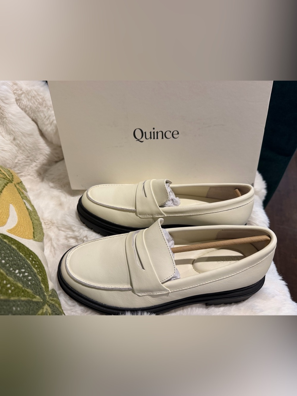 Quince Italian Leather Lug Sole Loafer